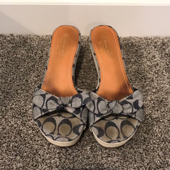 Coach slides/wedges - Picture 1 of 2